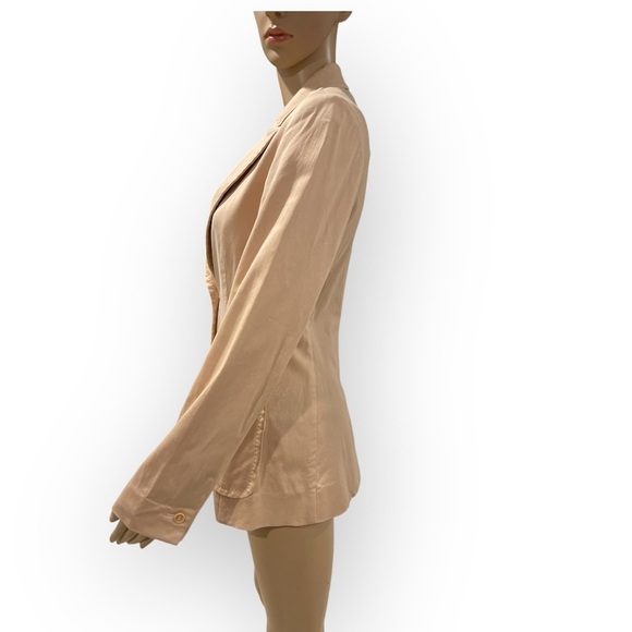 Philippe Adec Paris light peach/cream blazer size 2 - Picture 3 of 5